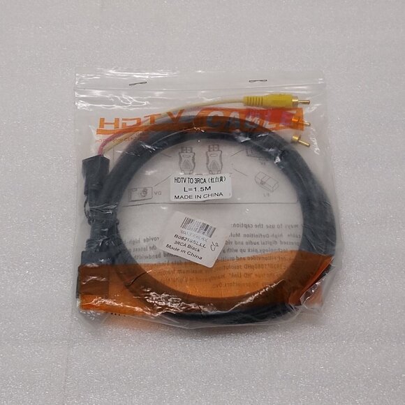 HDMI to 3-RCA Cable 1080P Video Audio AV Cable Adapter Transmitter TV HDTV DVD - Picture 3 of 4